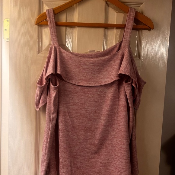 GAP Tops - GAP Pink Ruffled Tank Top SZ L